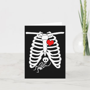Xray Maternity Shirt Pregnant Skeleton Women Men  Card