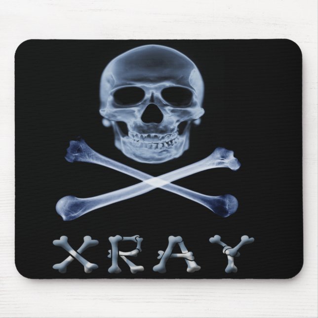 XRAY PIRATE Flag RADIOLOGY JOLLY ROGER Mouse Mat (Front)