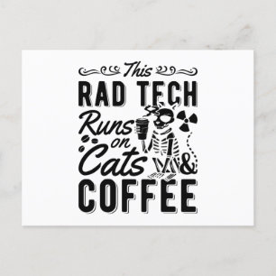 Xray Radiology This Rad Tech Runs Cats And Coffee Postcard