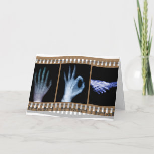 XRAY SIGN LANGUAGE FILM - HAND OK HANDSHAKE CARD