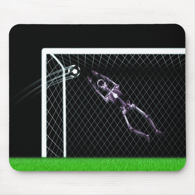XRAY SKELETON SOCCER GOALIE ORIGINAL MOUSE MAT (Front)