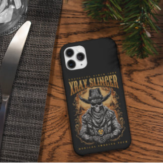 XRay Slinger Skeleton Cowboy Case-Mate iPhone 14 Pro Max Case