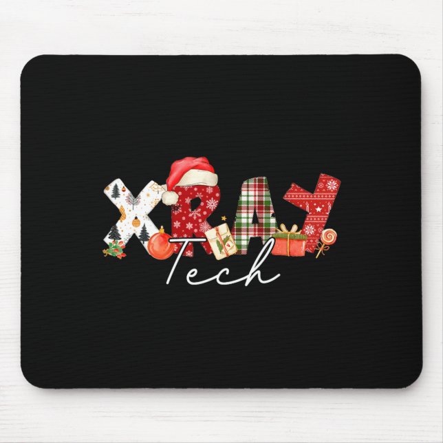 Xray Tech Christmas Bow Rad Tech Radiology Gift Me Mouse Mat (Front)