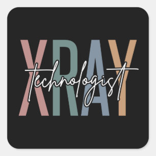 Xray Tech X-ray Technologist Multicolored gifts Square Sticker
