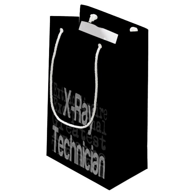 xRay Technician Extraordinaire Small Gift Bag (Back Angled)