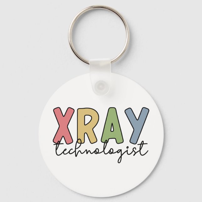 Xray Technologist X-ray Tech Radiology Tech Gift Key Ring (Front)