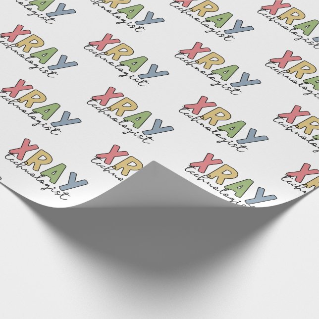 Xray Technologist X-ray Tech Radiology Tech Gifts Wrapping Paper (Corner)