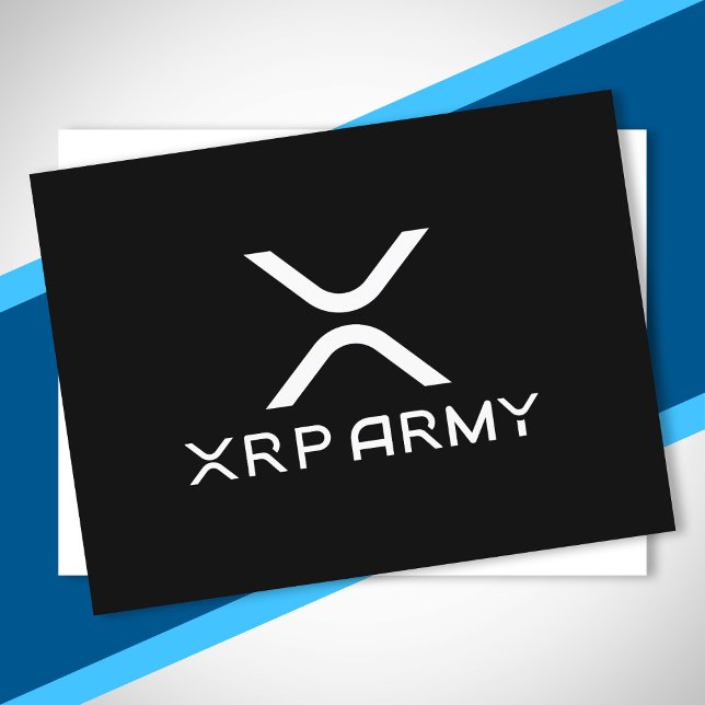 XRP Army Quote Hodl Crypto Cryptocurrency Meme Postcard (Creator Uploaded)