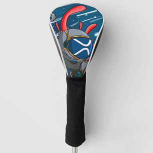 XRP Astronaut TO THE MOON - XRP cryptocurrency Golf Head Cover