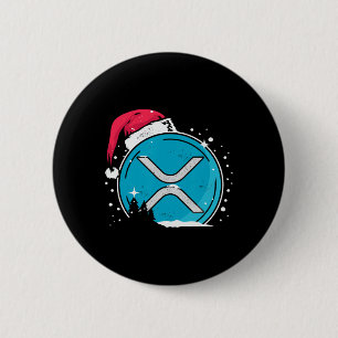 Xrp Christmas Hat Moonshot Ripple Crypto Merch To 6 Cm Round Badge