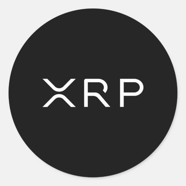 Xrp Coin Ripple Cryptocurrency Wallet Hodler To Th Classic Round Sticker (Front)