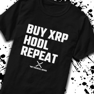 XRP Crypto Cryptocurrency Buy XRP Hodl Repeat T-Shirt