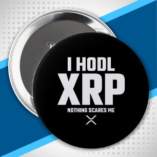XRP Crypto Cryptocurrency Hodl XRP Funny Quote 10 Cm Round Badge