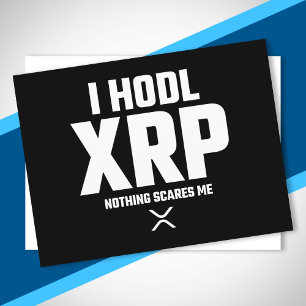 XRP Crypto Cryptocurrency Hodl XRP Funny Quote Postcard