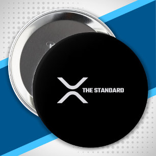 XRP Crypto Meme Cryptocurrency The Standard Quote 10 Cm Round Badge