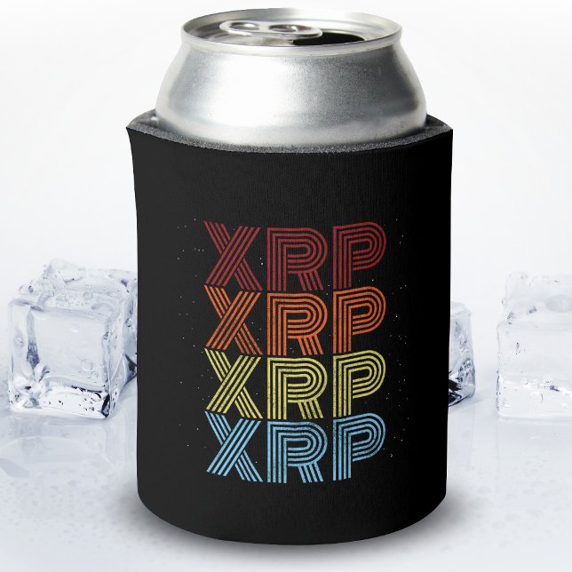 XRP Crypto Retro Vintage Cryptocurrency Meme Can Cooler (Creator Uploaded)