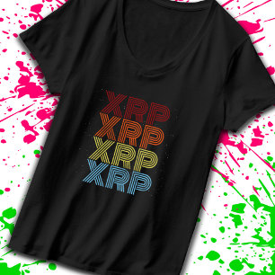 XRP Crypto Retro Vintage Cryptocurrency Meme T-Shirt