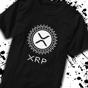 XRP Cryptocurrency Crypto Decorative Circle Logo T-Shirt