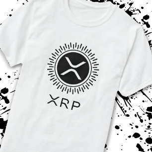 XRP Cryptocurrency Crypto Decorative Circle Logo T-Shirt