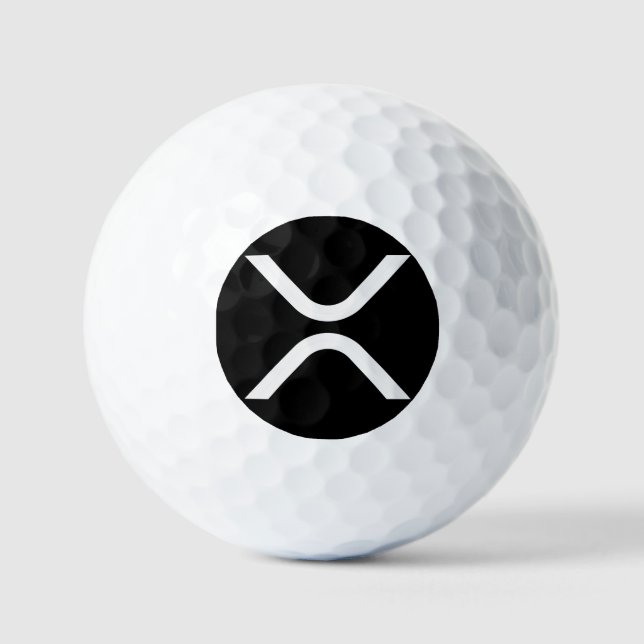 XRP cryptocurrency  Golf Balls (Front)