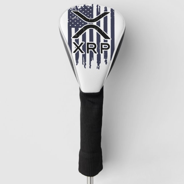XRP Cryptocurrency USA American Golf Head Cover (Front)