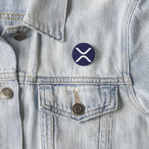 XRP cryptocurrency - XRP  3 Cm Round Badge
