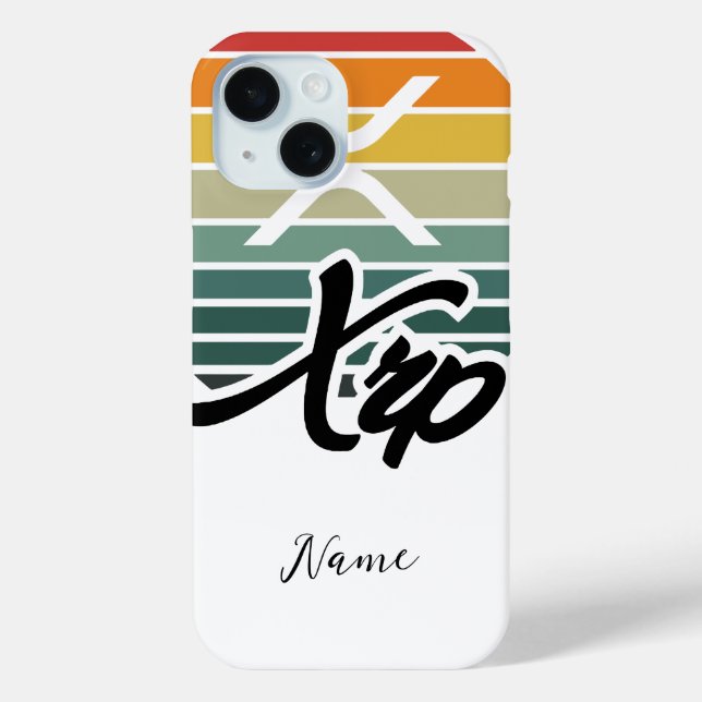 XRP cryptocurrency - XRP sunset colours Case-Mate iPhone Case (Back)