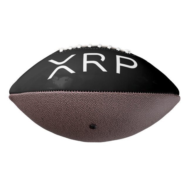 XRP Full Logo Black Football American Football (Rotated 270)
