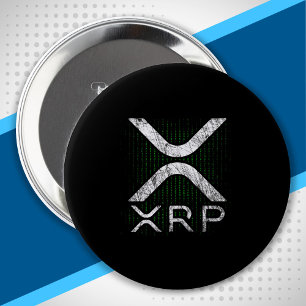XRP Hodlers - Cryptocurrency - Binary Code - XRP 10 Cm Round Badge