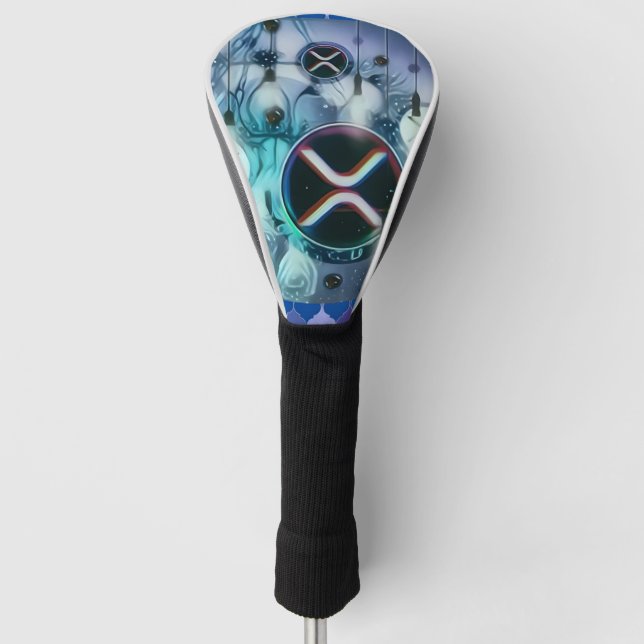 XRP light bubbles Golf Head Cover (Front)