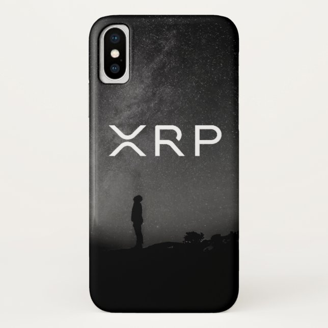 XRP Ripple black grey milky way phone case (Back)