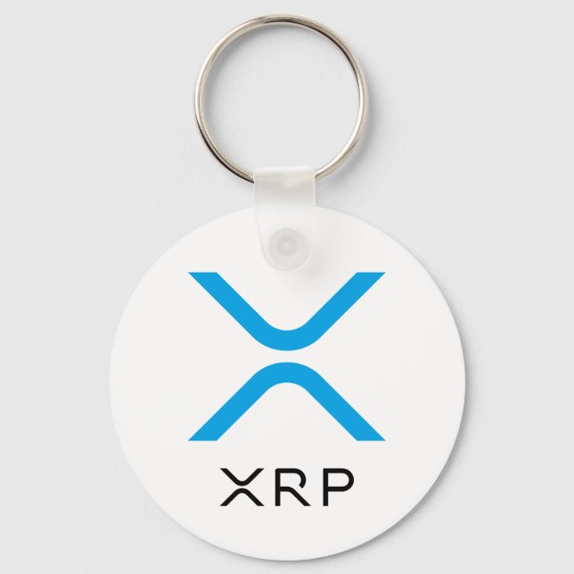 XRP Ripple Blue & Black Logo | Basic Keychain (Front)