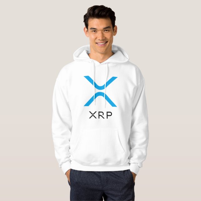 XRP Ripple Blue & Black Logo | Hoodie (Front Full)