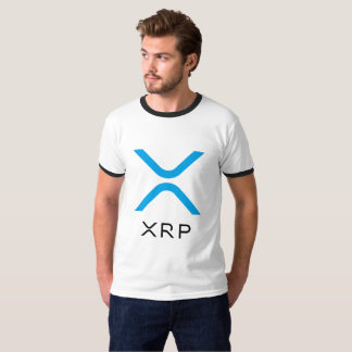 XRP Ripple Blue & Black Logo | Ringer Shirt