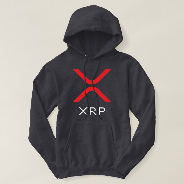 XRP Ripple Red & White Logo | Hoodie (Design Front)