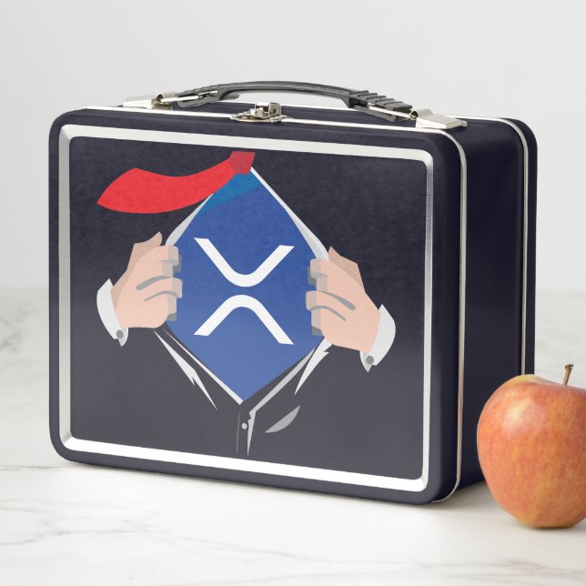 XRP Superhero Image Lunchbox (In Situ)