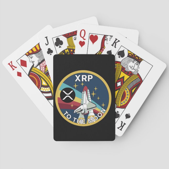 XRP-TO THE MOON  PLAYING CARDS (Back)