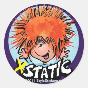 XStatic from StyleStickers™ Classic Round Sticker
