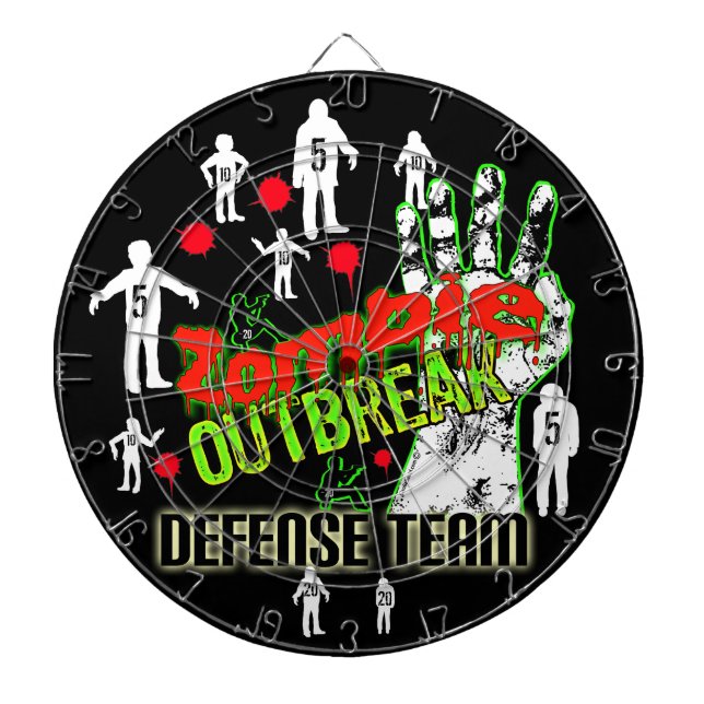 Xtra Points Zombie Outbreak Defence Team DartBoard (Front)