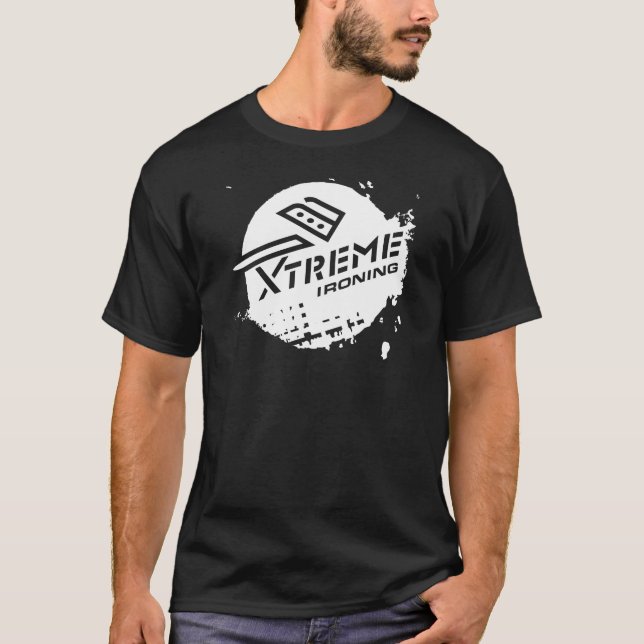 Xtreme Ironing Basic Black T-shirt (Front)