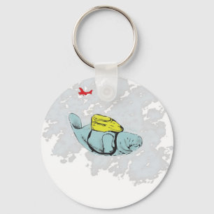 Xtreme Manatee Skydiving Key Ring