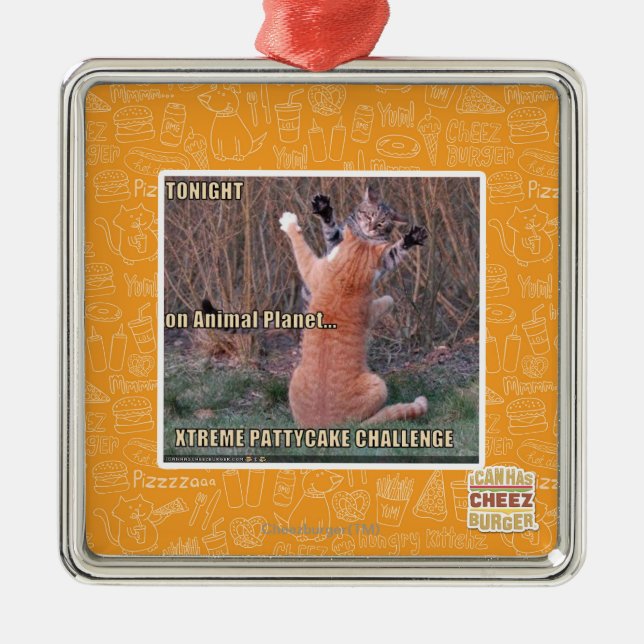 Xtreme PattyCake Challenge Metal Tree Decoration (Front)