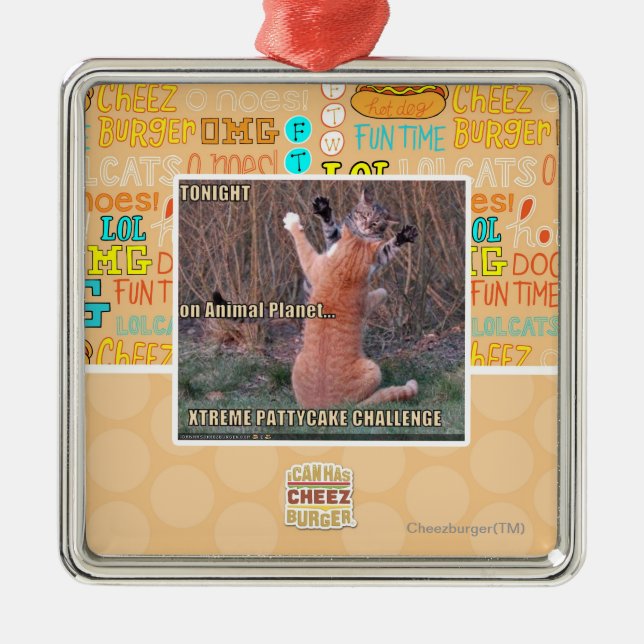 Xtreme PattyCake Challenge Metal Tree Decoration (Front)