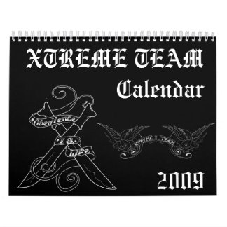 xtreme team calendar
