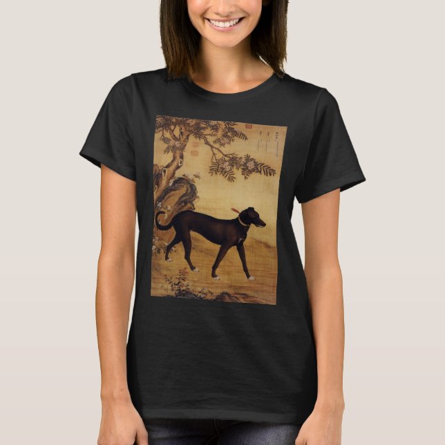 Xueluzhua a Chinese Greyhound from Ten Prized Dogs T-Shirt (Front)