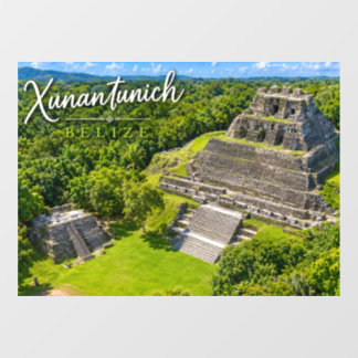 Xunantunich Belise Mayan archaeological sight Window Cling