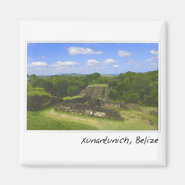 Xunantunich Mayan Ruin in Belise Magnet (Front)
