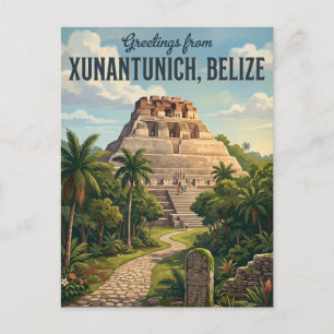 Xunantunich Mayan Ruins Belise Postcard