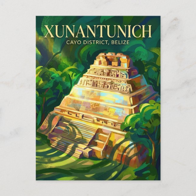 Xunantunich Mayan Ruins Belize Postcard (Front)