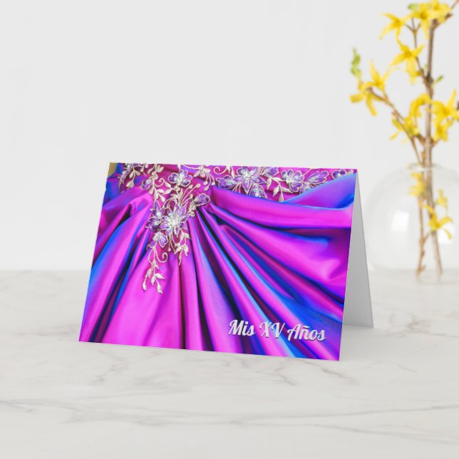 XV Quinceañera Thank You Card (Yellow Flower)
